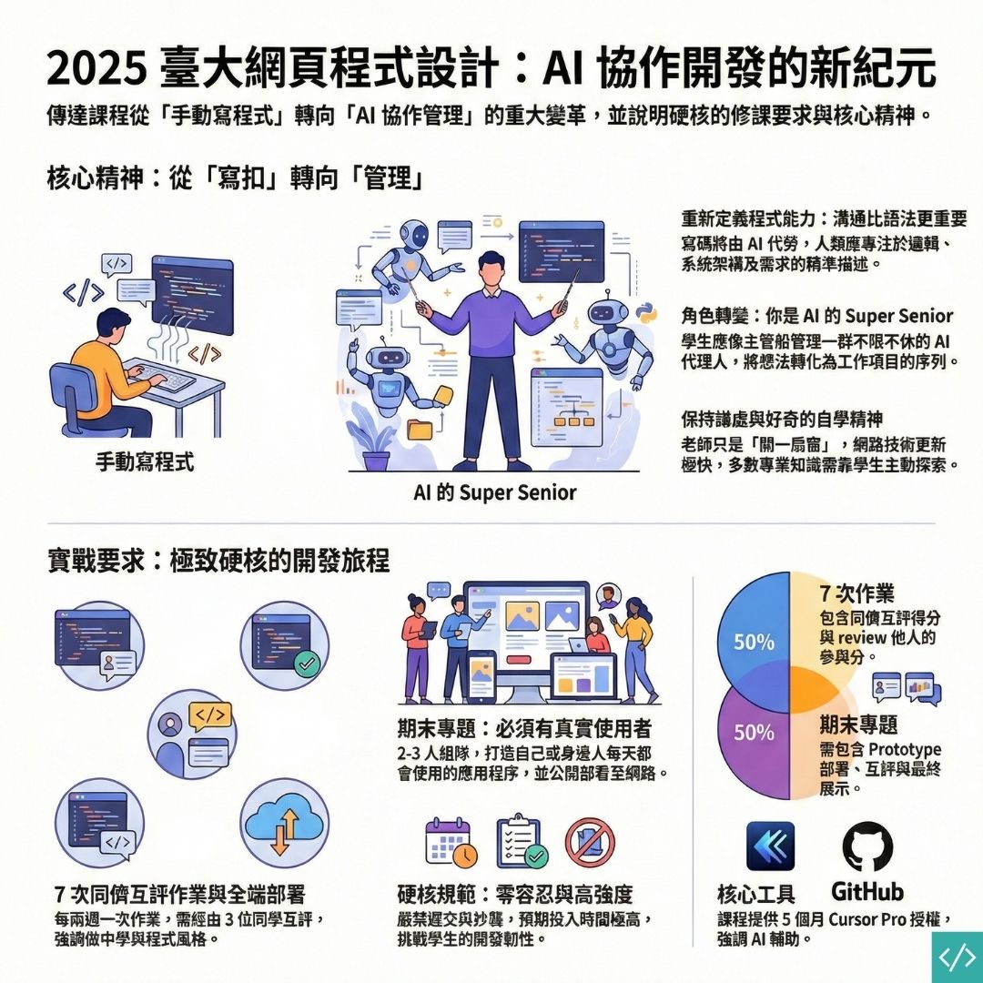 NTU 台大 Web 網頁開發 Vibe Coding 課程學習重點筆記